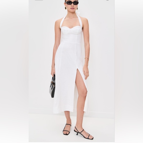 NEW NWT Reformation Tala Linen dress in white - Picture 3 of 6